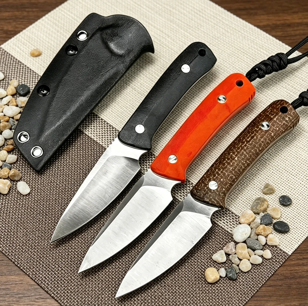 Hunting And Camping In Jungle - Tragbares Outdoor-EDC-Dschungel-Überlebensmesser mit fester Klinge, hochhärtege
