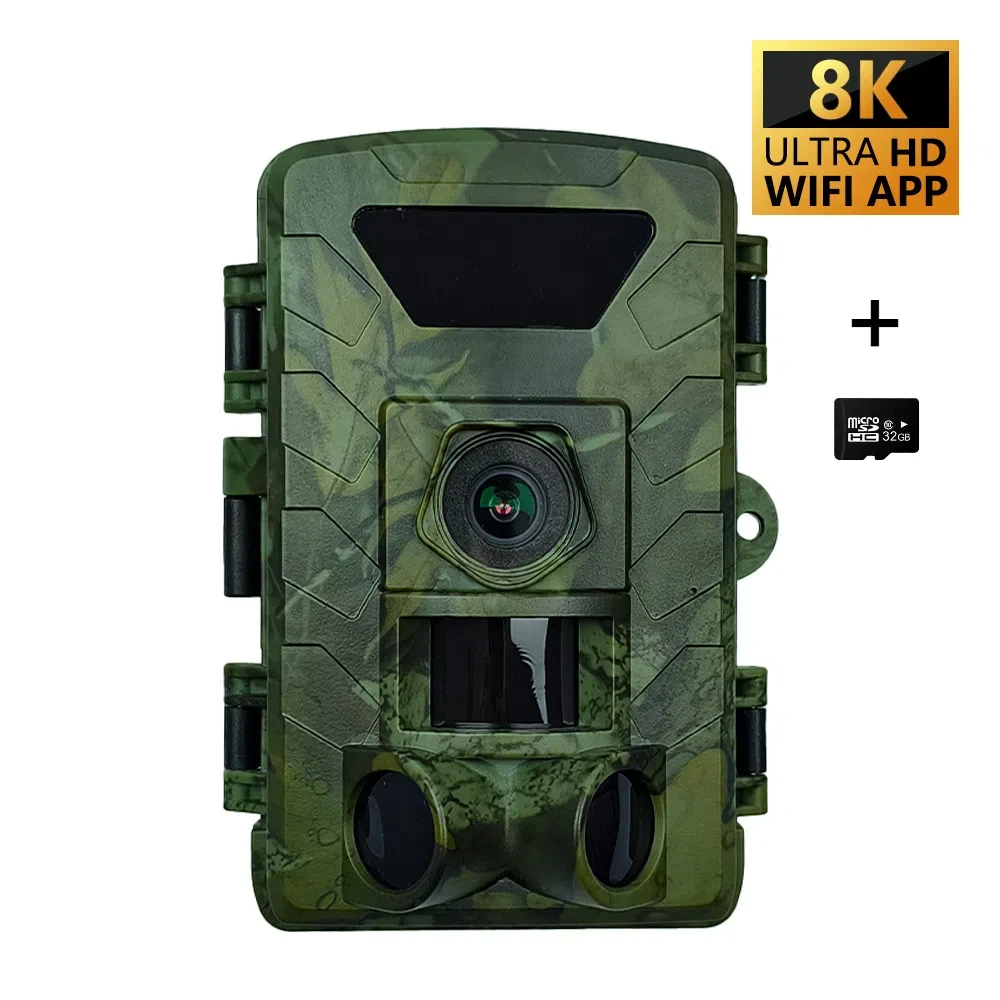 Trail Camera Infrared - PR803W 8K WiFi-Wildkamera – IP66 wasserdicht,