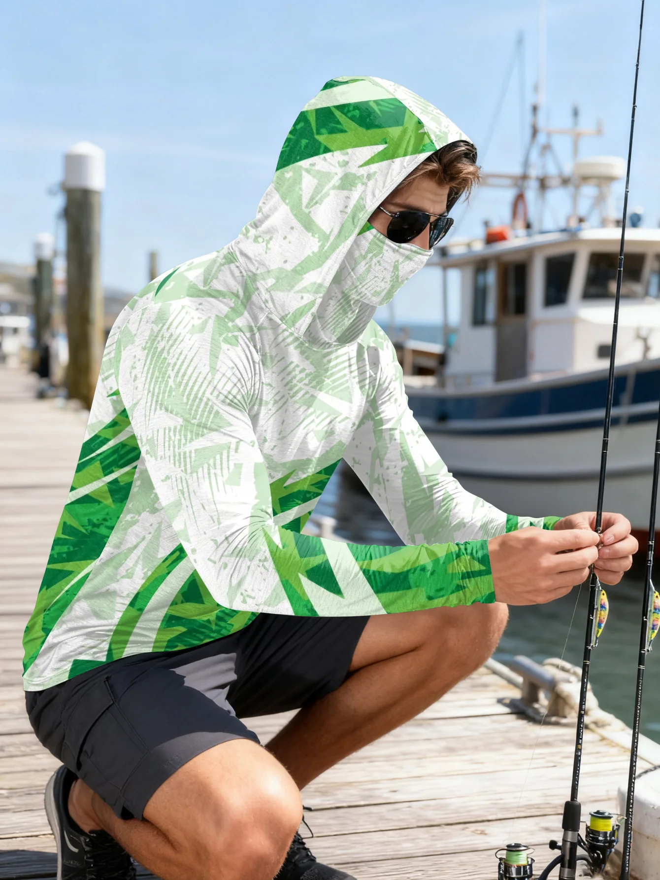 Herren-Anglerhemd mit Kapuze,  – Outdoor Hunting Prints Bewertung und Preis