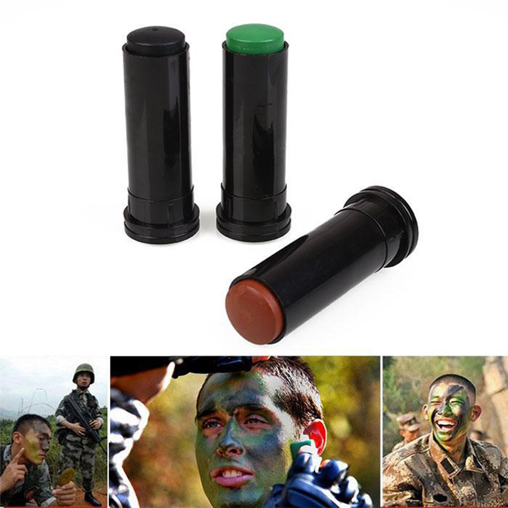 3 Stück Camouflage-Farbstifte, – Camo Face Paint Bewertung und Preis